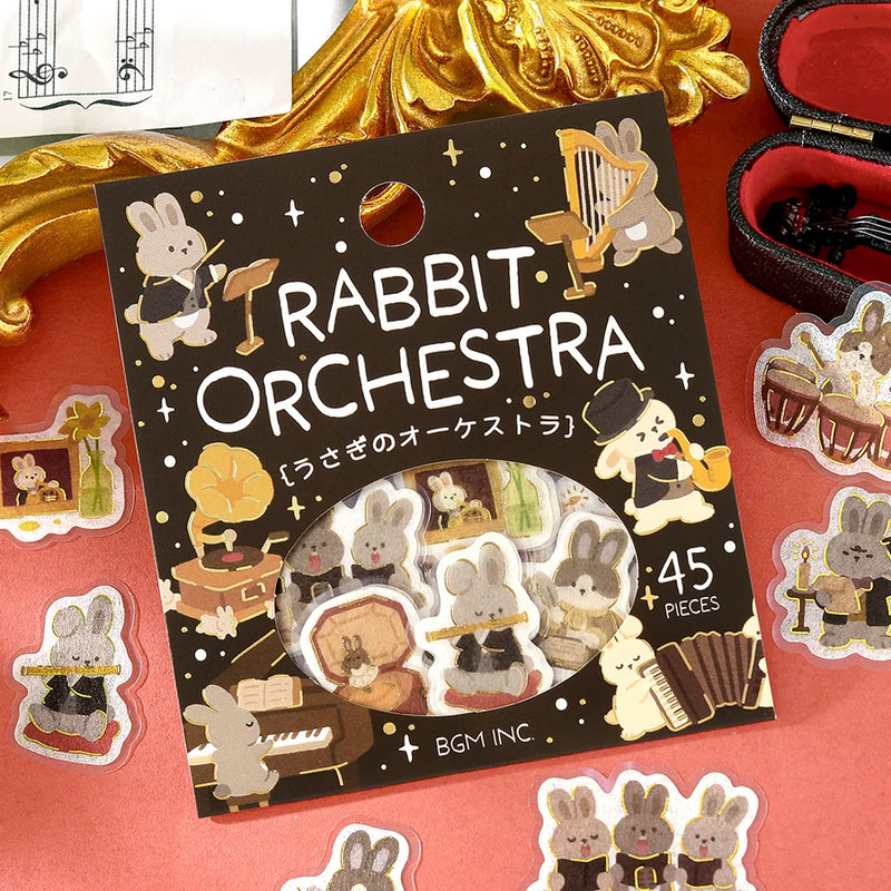 BGM Flakes Seal Dress-up Animals-Rabbit Orchestra