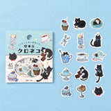 BGM Flakes Seal Welcome Meow! - Café Kuroneko