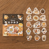 BGM Flakes Seal Welcome Meow! - Café Mikeneko