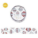 BGM Masking Tape Limited Edition Christmas - Nordic Ornaments