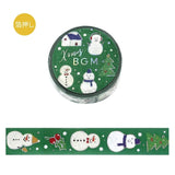 BGM Masking Tape Limited Edition Christmas - Snowman
