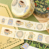 BGM Foil Stamping Masking Tape Afternoon Tea Set
