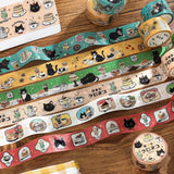 BGM Foil Stamping Masking Tape Black Cat Cafe: Sweets Time
