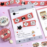 BGM Foil Stamping Masking Tape Black Cat Cafe: Cafe Frame