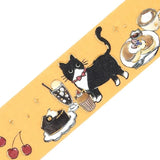 BGM Foil Stamping Masking Tape Black Cat Cafe: Sweets Time