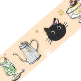 BGM Foil Stamping Masking Tape Black Cat Cafe: Welcome