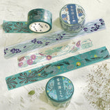 BGM Foil Stamping Masking Tape Flower Compendium: Iris