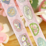 BGM Foil Stamping Masking Tape Flower Brooch