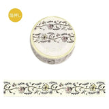 BGM Foil Stamping Masking Tape Flower Sketch