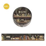 BGM Foil Stamping Masking Tape Midnight Bookshelf