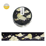 BGM Foil Stamping Masking Tape Sky Encyclopedia: Moonlit Night