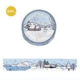 BGM Winter Masking Tape Snow Lake Hut