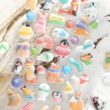 BGM Seat Seal Kyururun Seal : Fluffy Winter Animals