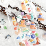 BGM Seat Seal Kyururun Seal : Fluffy Winter Animals