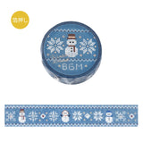 BGM Masking Tape Winter Limited Edition : Knitted Snowman