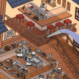 BGM Seat Seal Sushi Shop
