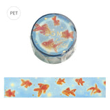 BGM Clear Tape Summer Limited Fluttering Goldfish
