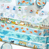 BGM Clear Tape Summer Limited Cats Summer Vacation