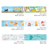 BGM Clear Tape Summer Limited Seaside & Cats