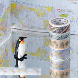 MT EX Washi Tape World Climates & Oceanic Currents
