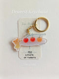 SOURTEAHOUSE Keychain A Plate of Tomato