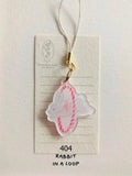 SOURTEAHOUSE Phone Charm Rabbit in a Loop