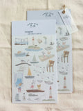 SOURTEAHOUSE Washi Sticker Soft Tides & Salt Air