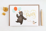 WHIMSY WHIMSICAL Greeting Card Let's Party
