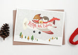 WHIMSY WHIMSICAL Christmas Card North Pole Express