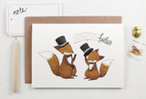 WHIMSY WHIMSICAL Greeting Card Thank You, Father Fox