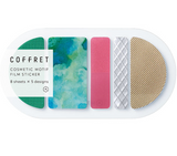 COFFRET Cosmetic Motif Sticker ROUND Forest Green