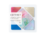 COFFRET Cosmetic Motif Sticker SQUARE Pink Float