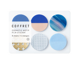 COFFRET Cosmetic Motif Sticker CIRCLE Horizon Blue