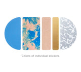 COFFRET Cosmetic Motif Sticker ROUND Horizon Blue