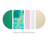 COFFRET Cosmetic Motif Sticker ROUND Forest Green