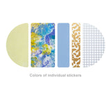 COFFRET Cosmetic Motif Sticker ROUND Chiffon Yellow