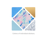 COFFRET Cosmetic Motif Sticker SQUARE Horizon Blue