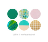 COFFRET Cosmetic Motif Sticker CIRCLE Forest Green