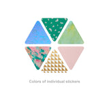 COFFRET Cosmetic Motif Sticker TRIANGLE Forest Green