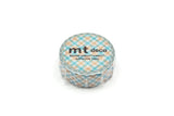 MT Deco Washi Tape Overlap Checkered Orange