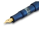 KAWECO PISTON Sport AL Fountain Pen Navy/Gold EF