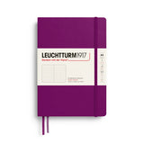 Leuchtturm 1917 Notebook Medium (A5), Hardcover, 251 numbered pages, Burgundy, Dotted