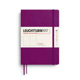 Leuchtturm 1917 Notebook Medium (A5), Hardcover, 251 numbered pages, Burgundy, Plain
