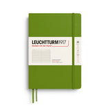 Leuchtturm 1917 Notebook Medium (A5), Hardcover, 251 numbered pages, Moss, Ruled