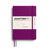 Leuchttum 1917 Notebook Medium (A5), Softcover, 123 numbered pages, Burgundy, Dotted