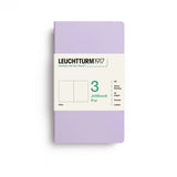 Leuchtturm1917 Jottbook pur (A6), 64 numbered pages, Dotted, Lilac, pack of 3