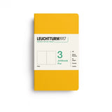 Leuchtturm1917 Jottbook pur (A6), 64 numbered pages, Plain, Sunflower, pack of 3