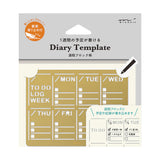 MD Diary Template Weekly Block