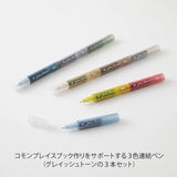 MIDORI Connecting Pen Join Liner Grayish Tone Set (3 Colors)