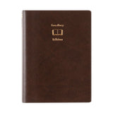 MIDORI Notebook Hibino A6 Free Diary Brown